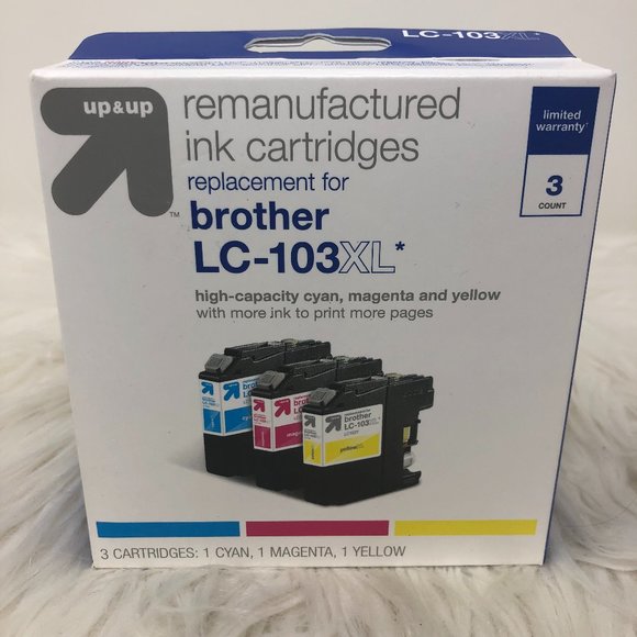 Up & Up Tri-color Remanufactured Ink Brother LC-103 XL LC1033PKS High Capacity - Picture 1 of 4